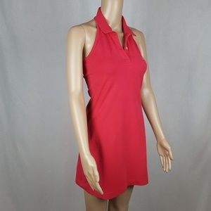 Lacoste Pink Halter Collared Polo Dress 2